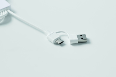 Logotrade business gift image of: 2 in 1 charging cable type-C